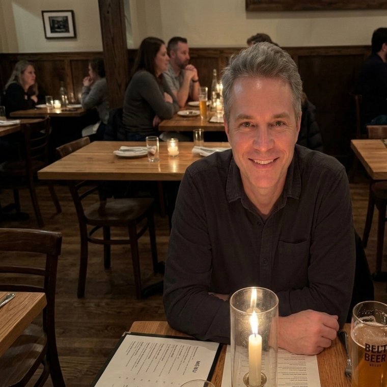 After, a natural candlelit dinner photo